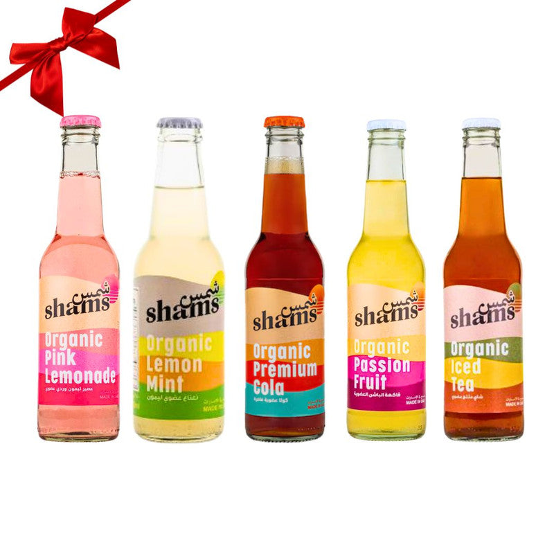 Combo Pack Of 5 | Premium Cola , Passion Fruit , Pink Lemonade , Iced Tea , Lemon Mint - 275 ml