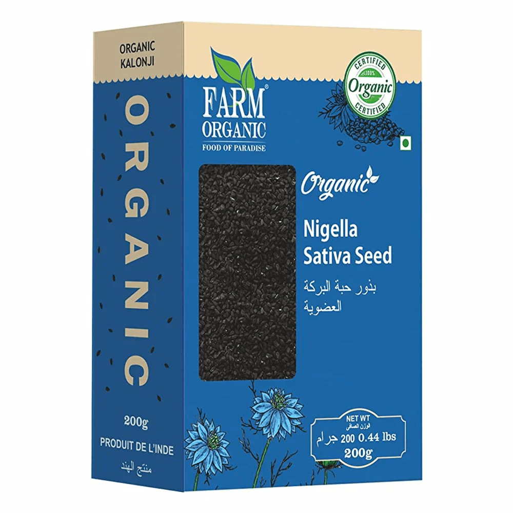 Organic Nigella Sativa Seeds (Kalongi) Gluten Free 200 g