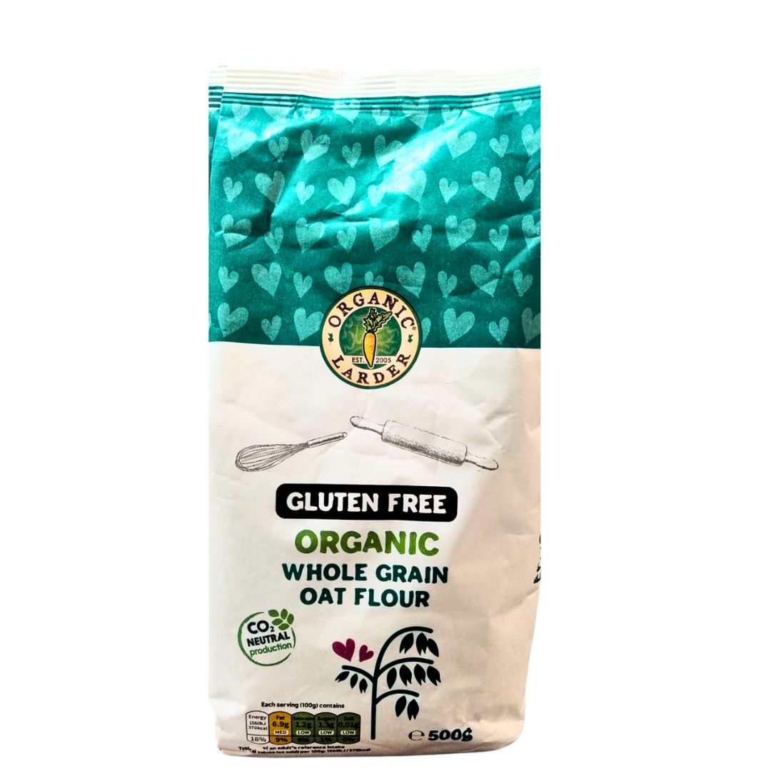 Organic Whole Grain Oat Flour Gluten Free 500 g