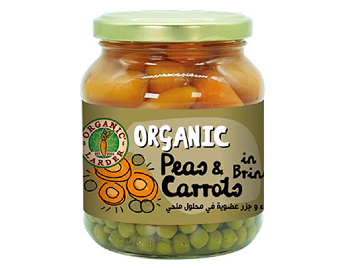 Organic Peas and Carrots in Brine 340 g