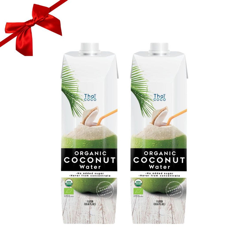 Organic Coconut Water 1 Liter -- Combo Pack Of 2