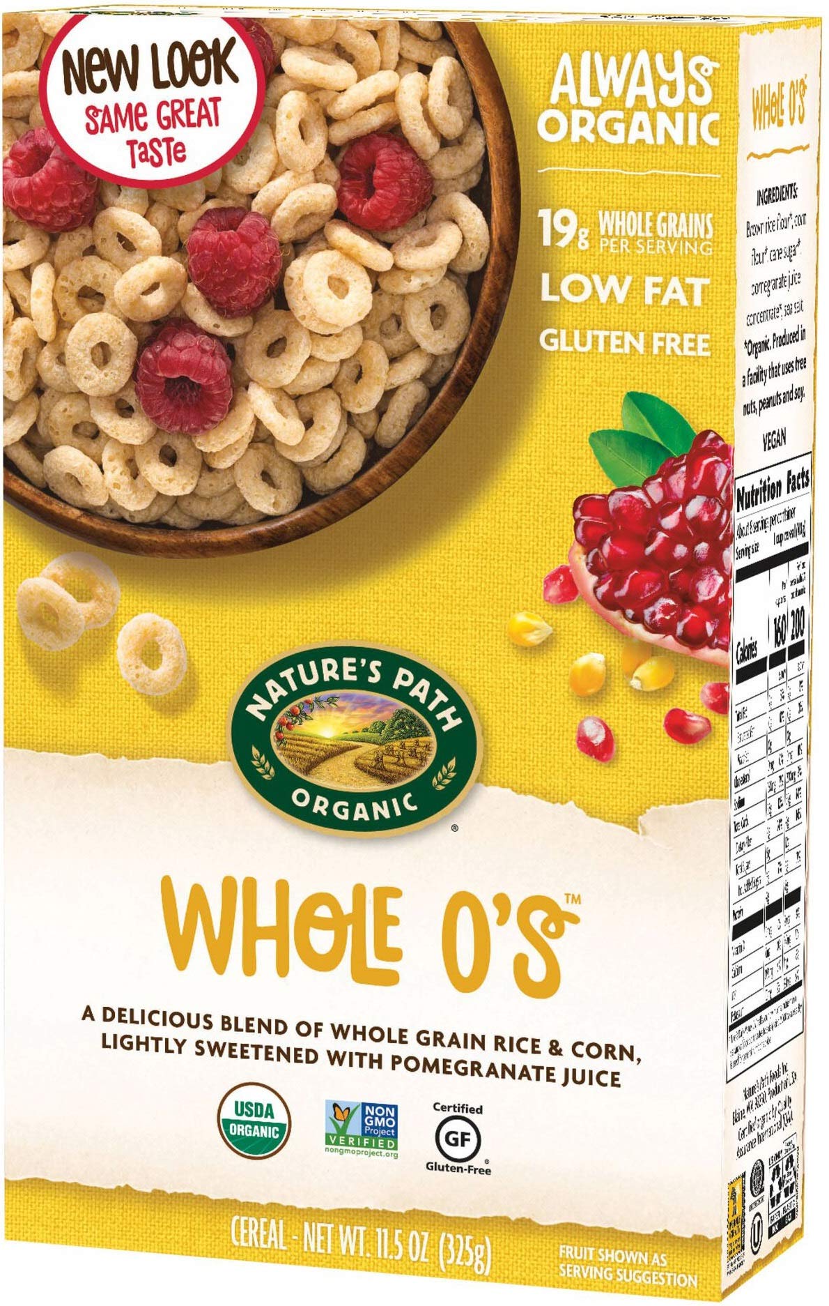 Organic Whole O'S Gluten Free 325 g