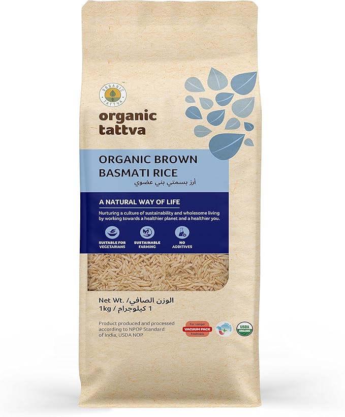 Organic Brown Basmati Rice 1 Kg