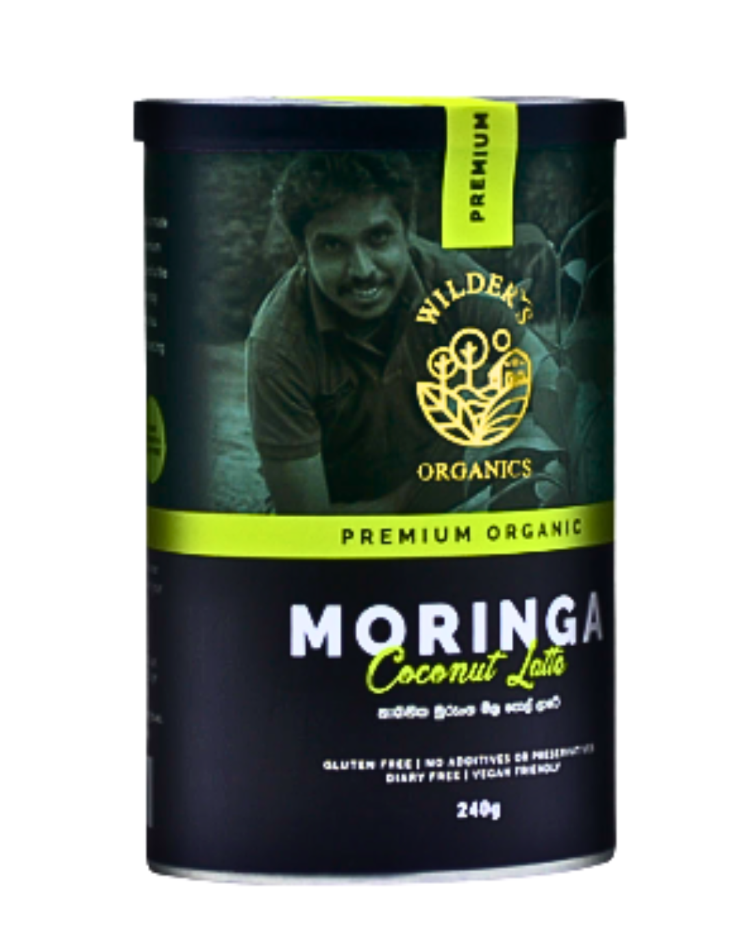 Premium Organic Moringa Coconut Latte Gluten Free 240 g