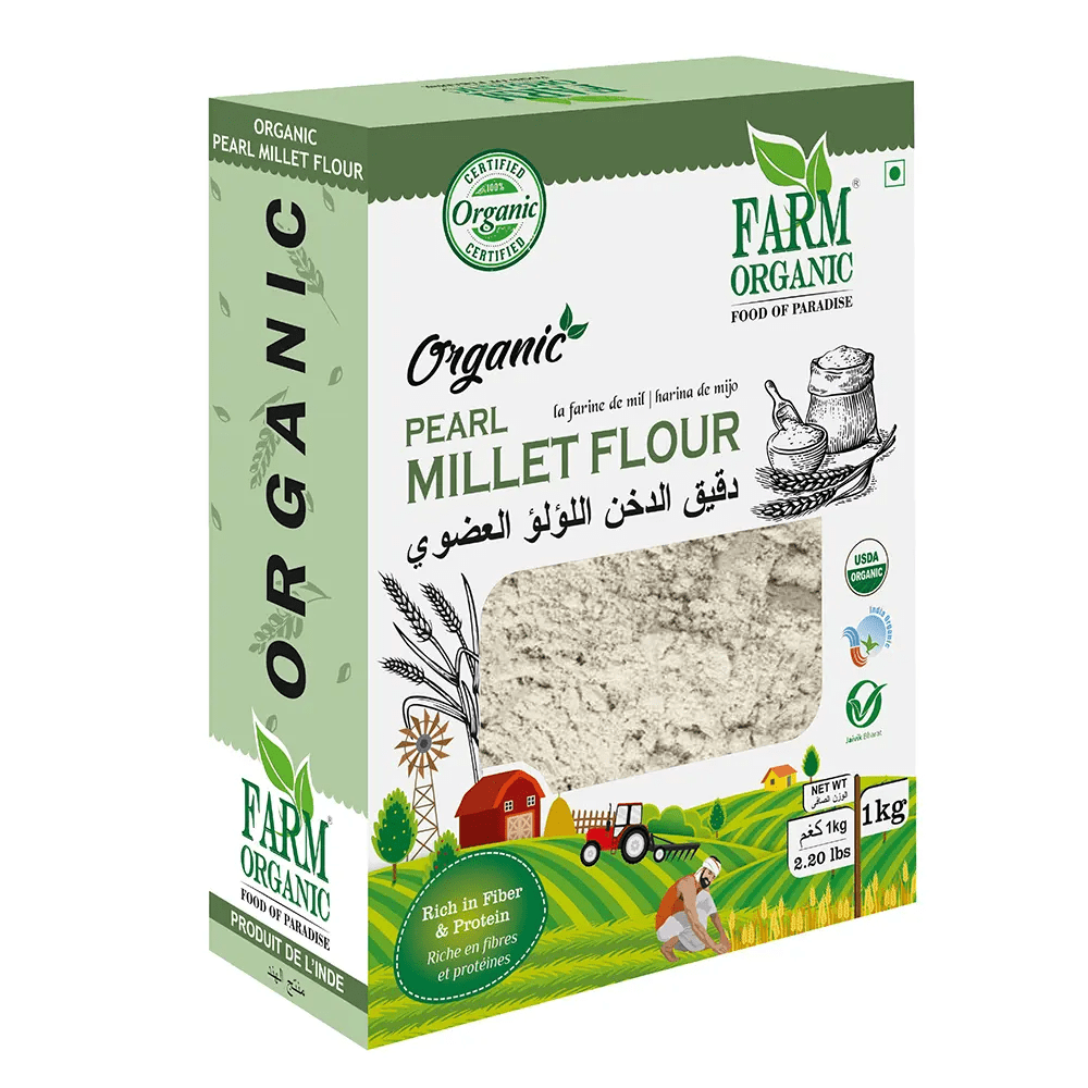 Organic Pearl Millet Flour Gluten Free 1 kg