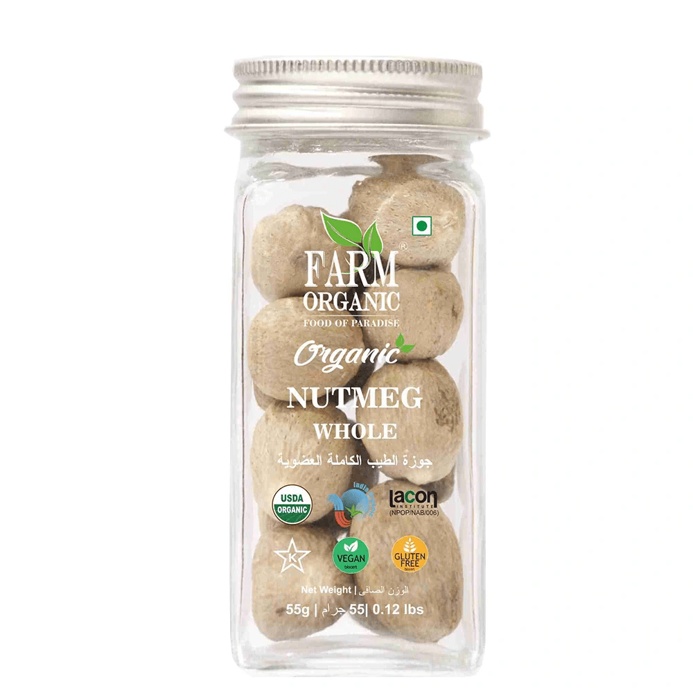 Organic Nutmeg Whole Gluten Free 55 g
