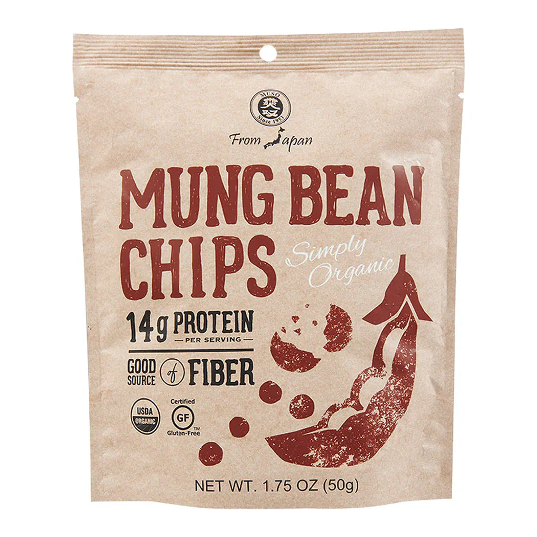 Organic Mung Bean Chips Gluten Free 50 g