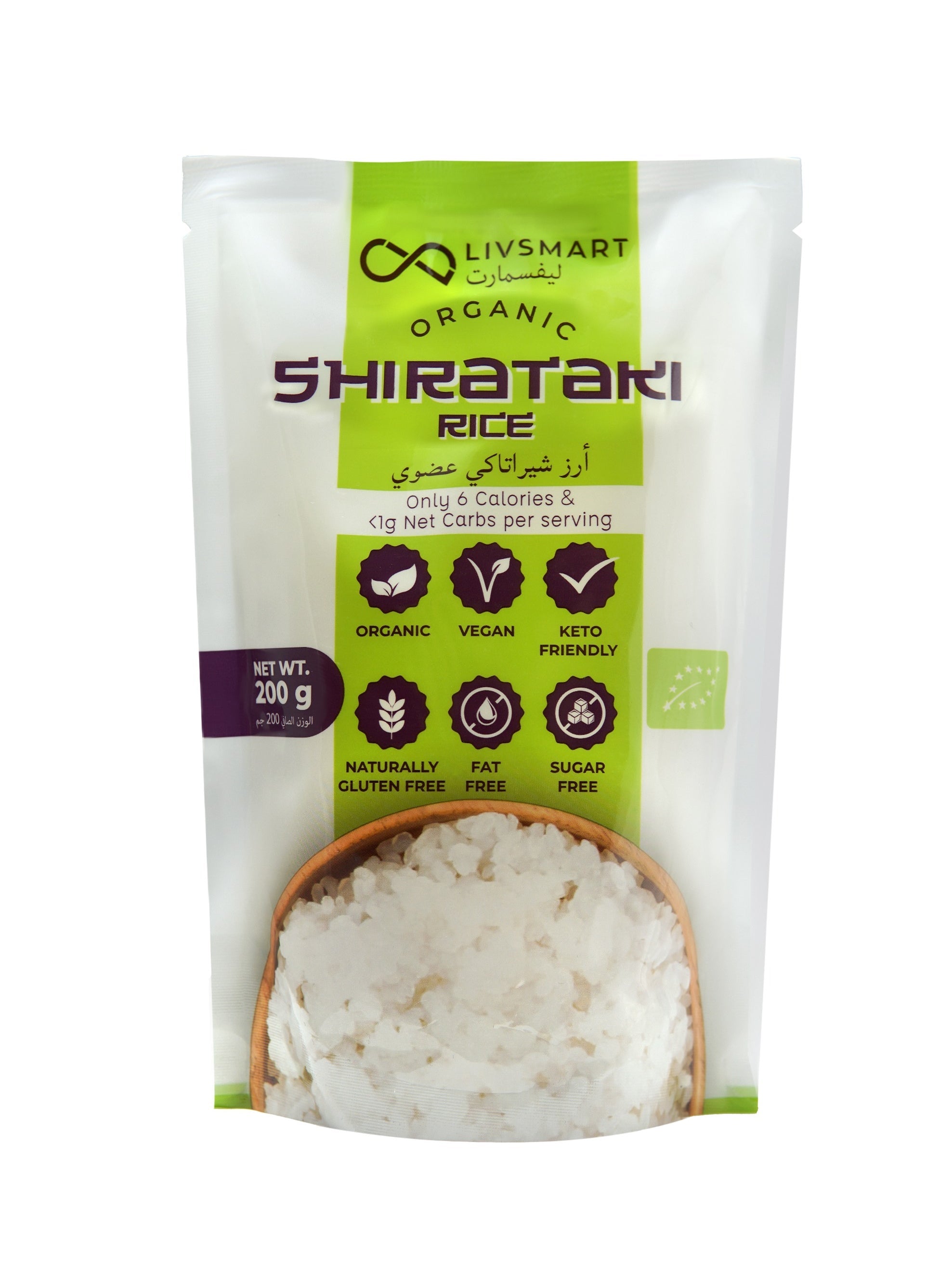 Organic Shirataki Rice ( Konjac) 200 g