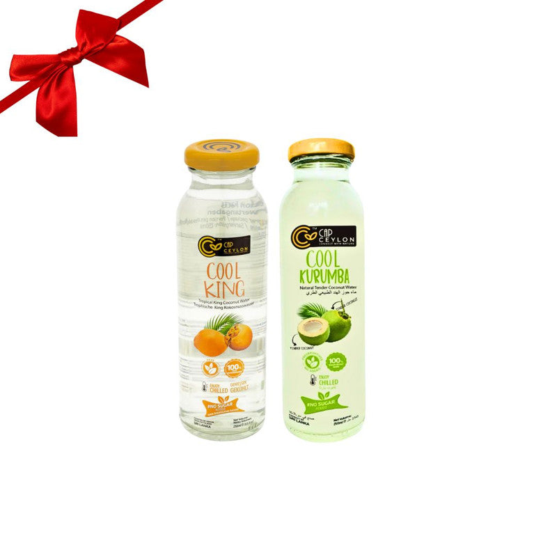 Cool Kurumba Natural Tender Coconut Water & Cool King Natural King Coconut Water 250 ml- Combo Pack Of 2