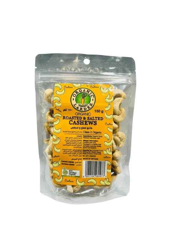 Organic Roasted & Salted Cashews 150 g